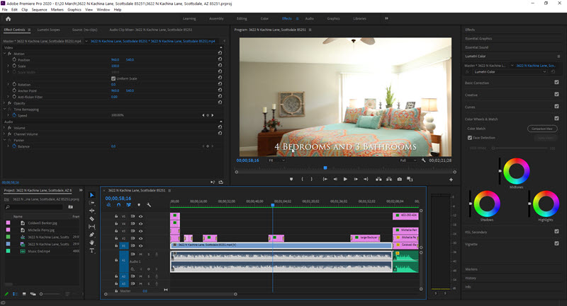Premiere Pro is the perfect editing tool for real estate videos.