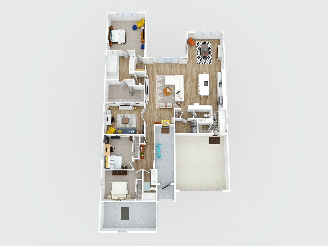 3D Floor Plan for Real Estate in Paradise Valley