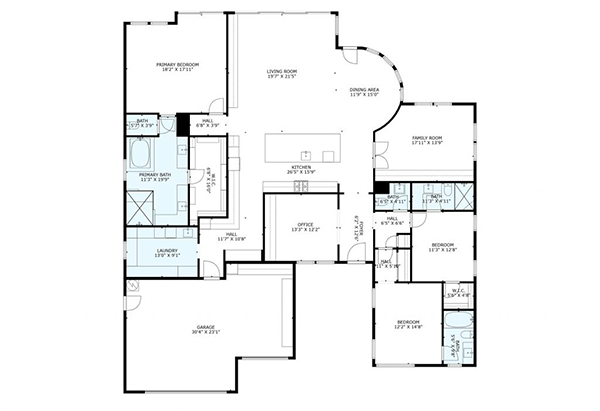 floorplans with fixed furniture for real estate agents